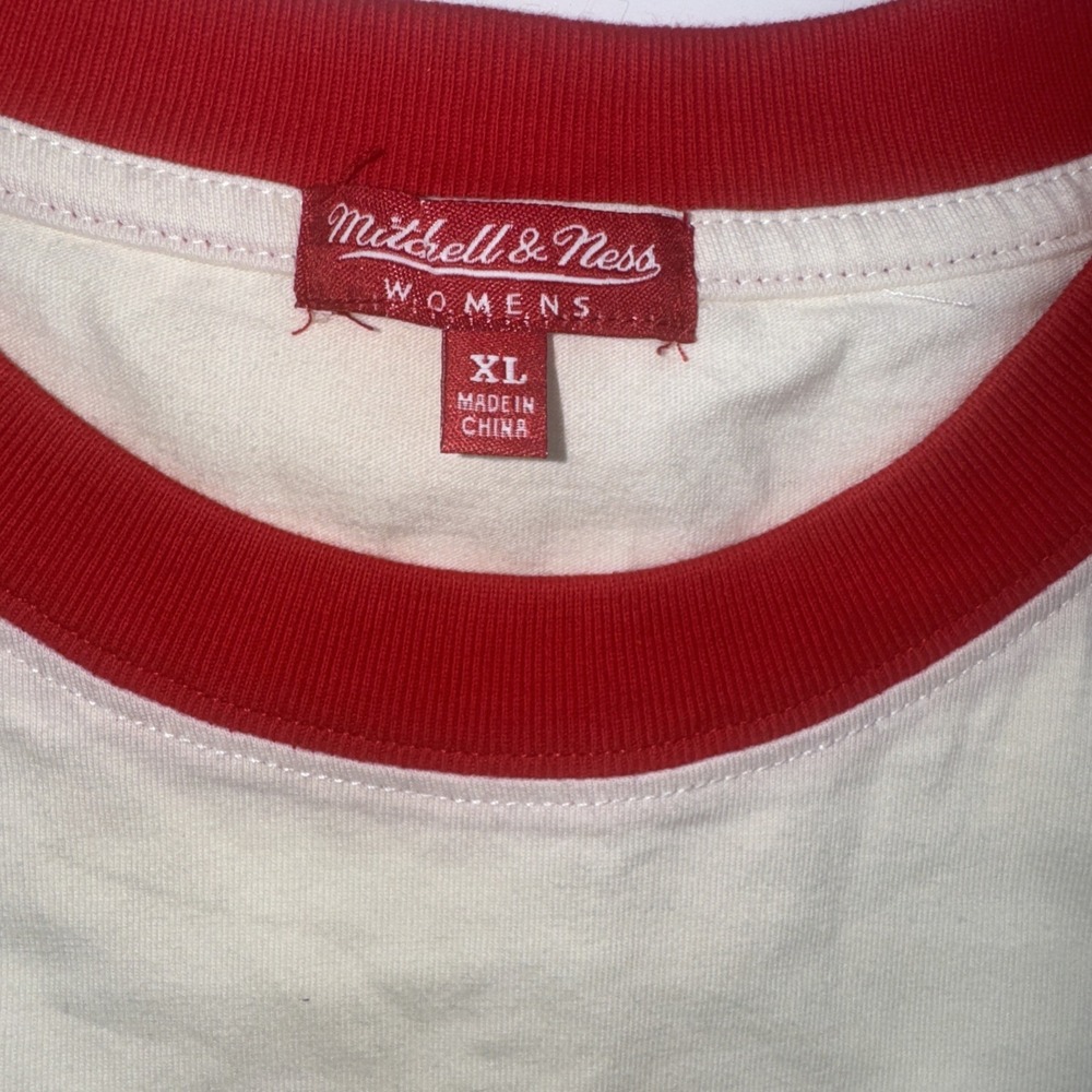 NEW Mitchell & Ness MLB Angels Cooperstown Women's‎ Boxy Crop T-Shirt XL - Picture 3 of 8